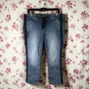 Torrid Women's 0S (Size 12 or Large) Dark Wash Venus Side Strip Stretch Jeans